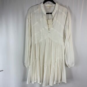NWT Fanco mini Boho dress Size:L Color: Ivory